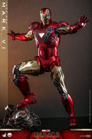 IRON MAN 2 FIGURA 1/4 IRON MAN MARK VI 48 CM