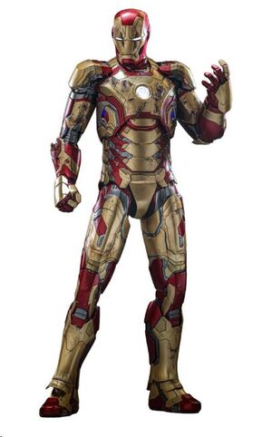 IRON MAN 3 FIGURA MOVIE MASTERPIECE DIECAST 1/6 IRON MAN MARK XLII (2.0) 32 CM