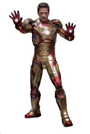 IRON MAN 3 FIGURA MOVIE MASTERPIECE DIECAST 1/6 IRON MAN MARK XLII (2.0) DELUXE 32 CM