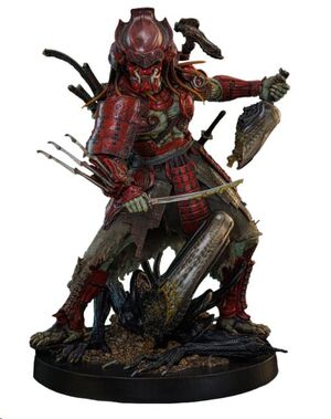 ALIEN VS PREDATOR FIGURA ARTIST COLLECTION 1/6 AKAONI SAMURAI PREDATOR 35 CM