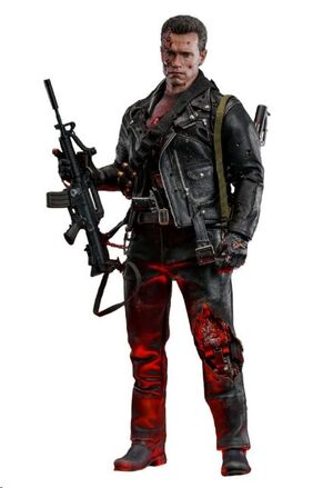 TERMINATOR 2 FIGURA 1/6 MOVIE MASTERPIECE T-800 BATTLE DAMAGED VERSION 2.0 32 CM