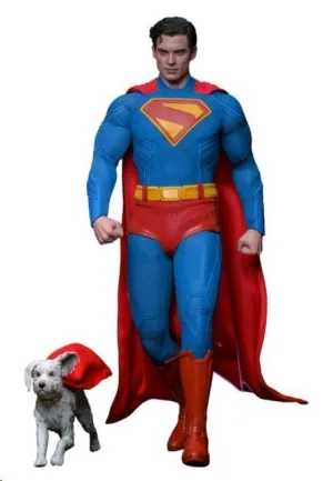 SUPERMAN (2025) FIGURA MOVIE MASTERPIECE 1/6 SUPERMAN & KRYPTO 33 CM