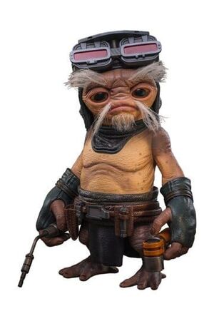 STAR WARS THE MANDALORIAN & GROGU FIGURA A ESCALA REAL ANZELLAN DROIDSMITH 27 CM