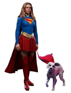 DC COMICS MOVIE MASTERPIECE SET DE FIGURAS SUPERGIRL & KRYPTO 28 CM