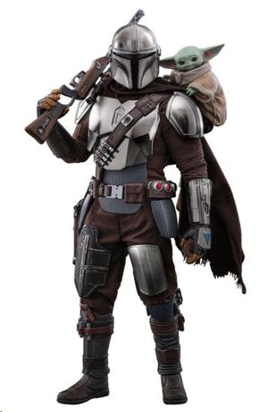 STAR WARS THE MANDALORIAN & GROGU MOVIE MASTERPIECE FIGURA 1/6 THE MANDALORIAN AND GROGU 31 CM