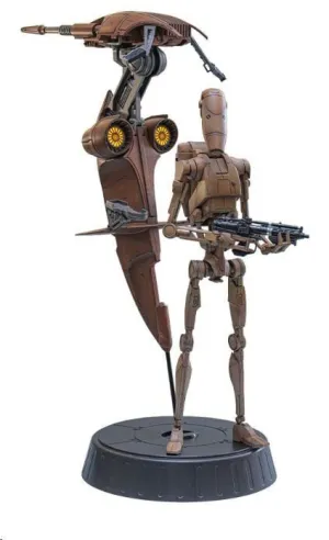 STAR WARS LA AMENAZA FANTASMA MOVIE MASTERPIECE SET DE FIGURAS 1/6 BATTLE DROID & STAP 32 CM