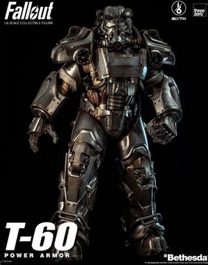 FALLOUT FIGURA FIGZERO 1/6 T-60 POWER ARMOR 37 CM