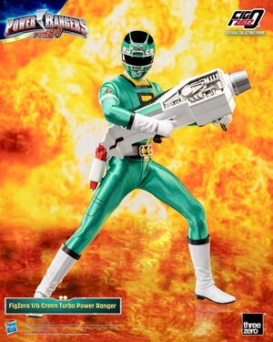 POWER RANGERS TURBO FIGURA FIGZERO 1/6 GREEN TURBO POWER RANGER 30 CM