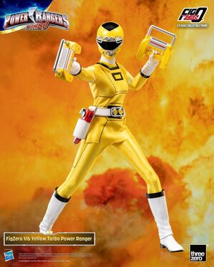 POWER RANGERS TURBO FIGURA FIGZERO 1/6 YELLOW TURBO POWER RANGER 30 CM