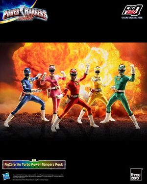 POWER RANGERS TURBO PACK DE 5 FIGURAS FIGZERO 1/6 TURBO POWER RANGERS 30 CM