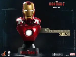 IRON MAN 3 BUSTO MKVII 12 CM IRON MAN MARVEL COLLECTIBLE BUST HOT TOYS     