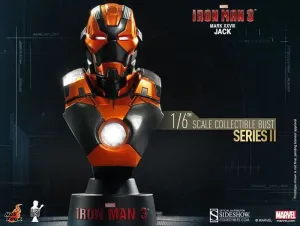 IRON MAN BUSTO 12 CM MK28 JACK IRON MAN 3 MARVEL COLLECTIBLE BUST HOT TOYS 