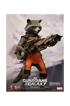 GUARDIANES DE LA GALAXIA FIGURA 16 CM ROCKET SIXTH SCALE HOT TOYS          