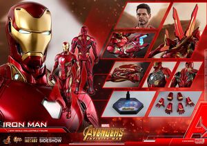 VENGADORES INFINITY WAR FIGURA DIECAST MOVIE MASTERPIECE 1/6 IRON MAN 32 CM