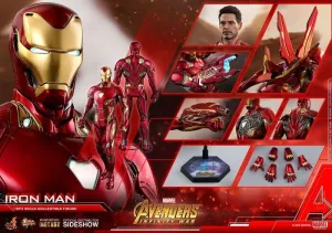VENGADORES INFINITY WAR FIGURA DIECAST MOVIE MASTERPIECE 1/6 IRON MAN 32 CM