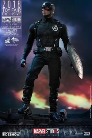 CAPITAN AMERICA FIGURA ESCALA 1/6 31 CM TOY FAIR EXCLUSIVE MARVEL          