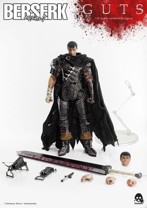 BERSERK FIGURA 1/6 GUTS (ESPADACHÍN NEGRO) 32 CM