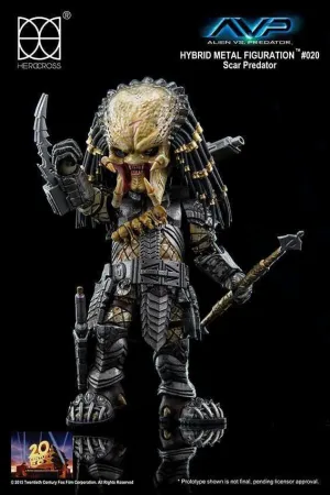 ALIEN VS PREDATOR FIG 14CM HYBRID METAL SCAR PREDATOR                      