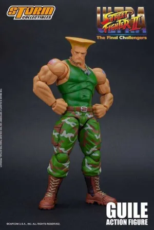 STREET FIGTHER II FIGURA 1/12 16 CM GUILE                                  