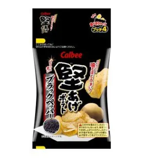 PATATAS CALBEE SABOR A PIMIENTO NEGRO 71G