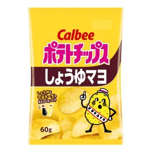 PATATAS CALBEE DE SALSA DE SOJA Y MAYONESA 60G