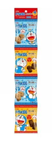 GALLETAS HOKURIKU EDICIÓN DORAEMON SABOR A LECHE (TIRA DE 4) 60G