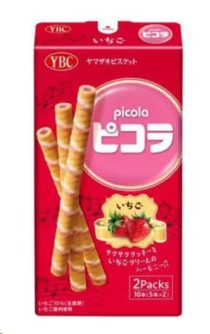 BARQUILLOS YBC PICOLA SABOR A FRESA 24,5G