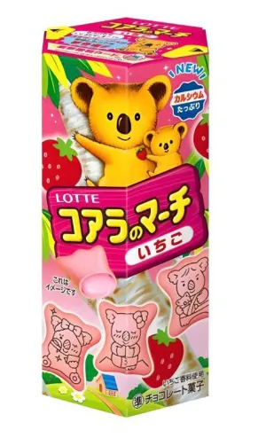 GALLETAS LOTTE KOALA'S MARCH CON CREMA DE FRESA 48 G