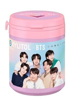 CHICLES BTS SABOR A UVA Y MELOCOTÓN 133G