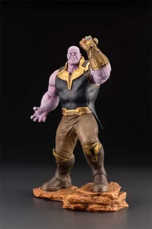 LOS VENGADORES INFINITY WAR ESTATUA 28 CM THANOS MARVEL ART FX+            