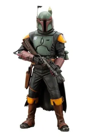 STAR WARS EL LIBRO DE BOBA FETT ESTATUA PVC ARTFX+ 1/10 BOBA FETT WHITE ARMOR VER. 18 CM