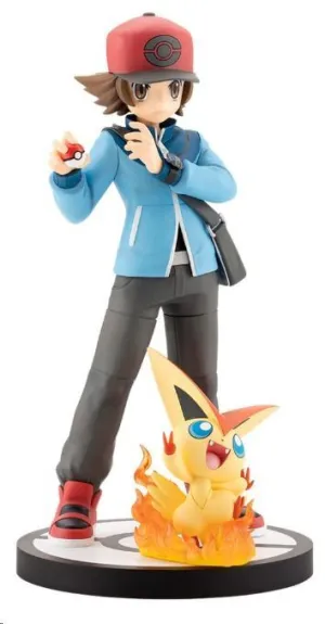 POKÉMON FIGURA PVC 1/8 ARTFX J HILBERT WITH VICTINI 20 CM