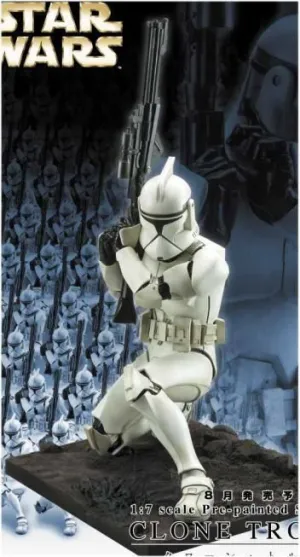 STAR WARS CLONE TROOPER VINILO ESCULTURA 1/7                               