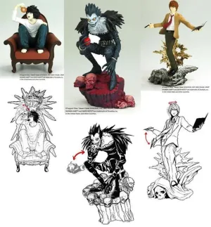 DEATH NOTE MINI FIGURAS VOL.1 (SET DE 3)                                   