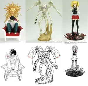 DEATH NOTE MINI FIGURAS VOL.2 (SET DE 3)                                   