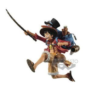ONE PIECE ESTATUA PVC 11CM THREE BROTHERS MONKEY D. LUFFY                  