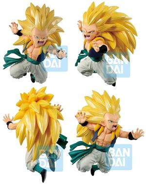 DRAGON BALL SUPER ESTATUA 11CM ICHIBANCHO SS 3 GOTENKS RISING FIGHTERS     