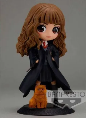 HARRY POTTER MINI FIGURA Q-POSKET 14CM HERMIONE CON CROOKSHANKS            
