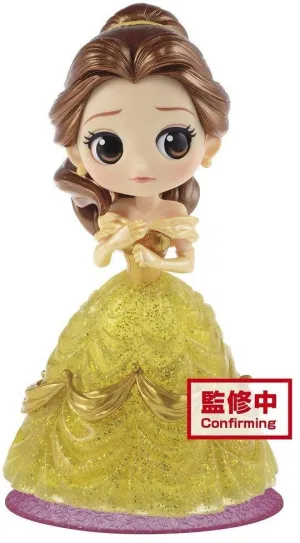 LA BELLA Y LA BESTIA MINIFIGURA Q POSKET BELLA GLITTER LINE 14CM