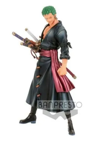 ONE PIECE ESTATUA PVC DXF DE GRANDISTA  WANOKUNI VOL. 1 RORONOA ZORO 17 CM