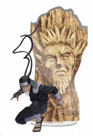 NARUTO SHIPPUDEN FIGURA PANEL SPECTACLE SARUTOBI HIRUZEN 7 CM (PANEL 18CM)