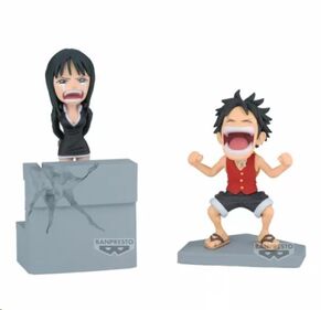 ONE PIECE FIGURA WCF LOG STORIES MONKEY.D.LUFFY & NICO ROBIN 10 CM