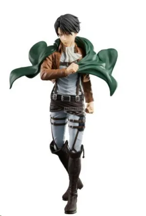 ATAQUE A LOS TITANES FIGURA GRANDISTA LEVI 27 CM