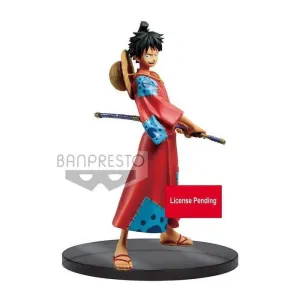 ONE PIECE STAMPEDE FIGURA PVC 16 CM MONKEY D LUFFY GRANDLINE DXF MANOKUNI  
