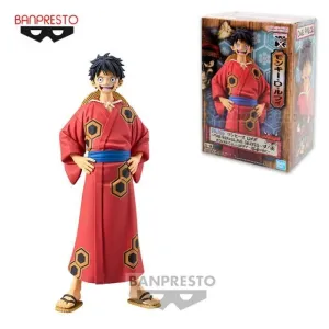 ONE PIECE ESTATUA DXF THE GRANDLINE SERIES WANOKUNI MONKEY.D.LUFFY-YUKATA VER