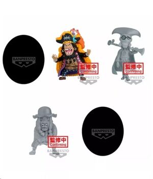 ONE PIECE FIGURA WORLD COLLECTABLE FIGURA TRAFALGAR VS BLACKBEARD PIRATAS 7 CM