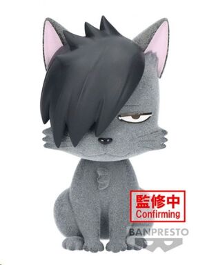 HAIKYU!! FLUFFY PUFFY FIGURA KAGEGARASU & KUROONEKO VER B: KUROONEKO 9CM