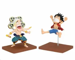 ONE PIECE FIGURA WORLD COLLECTABLE FIGURE LOG STORIES MONKEY.D.LUFFY & ENEL