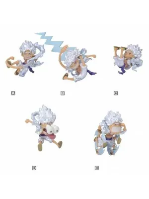 ONE PIECE WORLD COLECCION FIGURA MONKEY. D. LUFFY GEAR5 ESPECIAL METALICO 7 CM