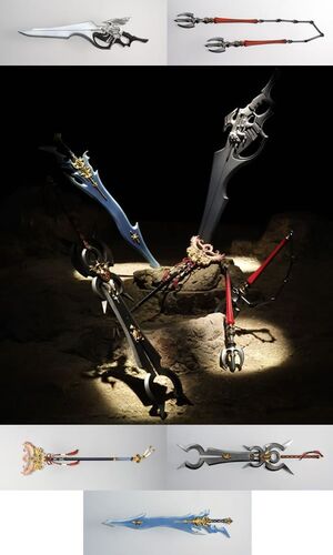 FINAL FANTASY SERIES PLAY ARTS MINI ARMAS (SET CON 5)                      